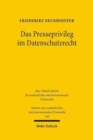 Das Presseprivileg im Datenschutzrecht : Eine rechtsvergleichende Betrachtung des deutschen und des englischen Rechts - Book