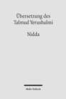 Ubersetzung des Talmud Yerushalmi : VI. Seder Toharot. Traktat 1: Nidda - Die Menstruierende - Book