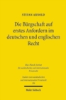 Die Burgschaft auf erstes Anfordern im deutschen und englischen Recht - Book
