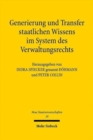 Generierung und Transfer staatlichen Wissens im System des Verwaltungsrechts - Book