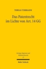 Das Patentrecht im Lichte von Art. 14 GG - Book