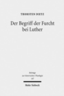Der Begriff der Furcht bei Luther - Book