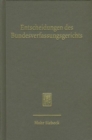 Entscheidungen des Bundesverfassungsgerichts (BVerfGE) : Registerband zu den Entscheidungen des Bundesverfassungsgerichts, Band 111-120 - Book