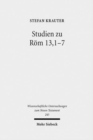 Studien zu Rom 13,1-7 : Paulus und der politische Diskurs der neronischen Zeit - Book