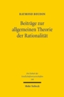 Beitrage zur allgemeinen Theorie der Rationalitat - Book