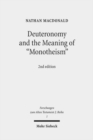 Deuteronomy and the Meaning of "Monotheism" - Book