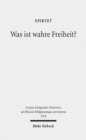 Was ist wahre Freiheit? : Diatribe IV 1 - Book