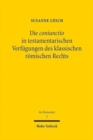 Die coniunctio in testamentarischen Verfugungen des klassischen romischen Rechts - Book