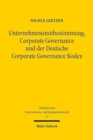 Unternehmensmitbestimmung, Corporate Governance und der Deutsche Corporate Governance Kodex - Book