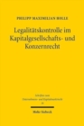 Legalitatskontrolle im Kapitalgesellschafts- und Konzernrecht - Book