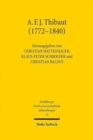 Anton Friedrich Justus Thibaut (1772-1840) : Burger und Gelehrter - Book