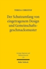 Der Schutzumfang von eingetragenem Design und Gemeinschaftsgeschmacksmuster - Book