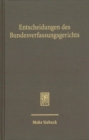 Entscheidungen des Bundesverfassungsgerichts (BVerfGE) : Band 143 - Book