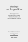 Theologie und Textgeschichte : Septuaginta und Masoretischer Text als AEusserungen theologischer Reflexion - Book
