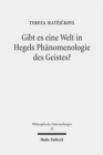 Gibt es eine Welt in Hegels Phanomenologie des Geistes? - Book