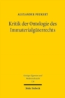 Kritik der Ontologie des Immaterialguterrechts - Book