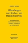 Abhandlungen zum Kirchen- und Staatskirchenrecht - Book