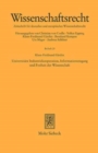 Universitare Industriekooperation, Informationszugang und Freiheit der Wissenschaft : Eine Fallstudie - Book