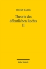 Theorie des offentlichen Rechts II : Was bleibt von der Unterscheidung zwischen offentlichem Recht und Privatrecht? - Book
