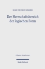 Der Herrschaftsbereich der logischen Form : Eine Studie zur Metaphysik des deutschen Idealismus - Book