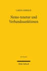 Nemo-tenetur und Verbandssanktionen - Book