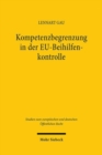 Kompetenzbegrenzung in der EU-Beihilfenkontrolle : Ein Prozess dynamischer Integration - Book