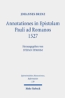 Annotationes in Epistolam Pauli ad Romanos 1527 - Book