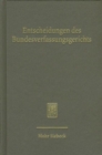 Entscheidungen des Bundesverfassungsgerichts (BVerfGE) - Book