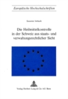 Die Heilmittelkontrolle in der Schweiz aus staats- und verwaltungsrechtlicher Sicht - Book