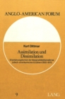 Assimilation und Dissimilation : Erscheinungsformen der Marginalitaetsthematik bei juedisch-amerikanischen Erzaehlern (1900-1970) - Book