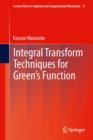 Integral Transform Techniques for Green's Function - eBook