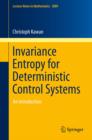 Invariance Entropy for Deterministic Control Systems : An Introduction - eBook