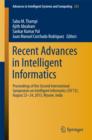 Recent Advances in Intelligent Informatics : Proceedings of the Second International Symposium on Intelligent Informatics (ISI'13), August 23-24 2013, Mysore, India - eBook