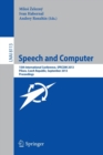 Speech and Computer : 15th International Conference, SPECOM 2013, September 1-5, 2013, Pilsen, Czech Republic, Proceedings - Book