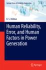 Human Reliability, Error, and Human Factors in Power Generation - eBook
