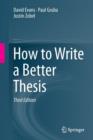 How to Write a Better Thesis - Book