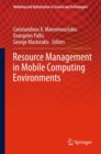 Resource Management in Mobile Computing Environments - eBook