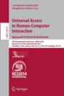 Universal Access in Human-Computer Interaction: Aging and Assistive Environments : 8th International Conference, UAHCI 2014, Held as Part of HCI International 2014, Heraklion, Crete, Greece, June 22-2 - Book