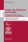 Design, User Experience, and Usability: User Experience Design for Diverse Interaction Platforms and Environments : Third International Conference, DUXU 2014, Held as Part of HCI International 2014, H - Book