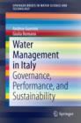 Water Management in Italy : Governance, Performance, and Sustainability - eBook