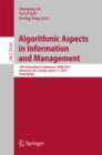 Algorithmic Aspects in Information and Management : 10th International Conference, AAIM 2014, Vancouver, BC, Canada, July 8-11, 2014, Proceedings - eBook