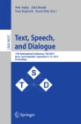 Text, Speech and Dialogue : 17th International Conference, TSD 2014, Brno, Czech Republic, September 8-12, 2014, Proceedings - eBook