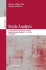Static Analysis : 21st International Symposium, SAS 2014, Munich, Germany, September 11-13, 2014. Proceedings - Book