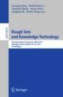 Rough Sets and Knowledge Technology : 9th International Conference, RSKT 2014, Shanghai, China, October 24-26, 2014, Proceedings - eBook