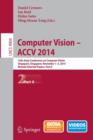 Computer Vision -- ACCV 2014 : 12th Asian Conference on Computer Vision, Singapore, Singapore, November 1-5, 2014, Revised Selected Papers, Part II - Book