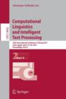Computational Linguistics and Intelligent Text Processing : 16th International Conference, CICLing 2015, Cairo, Egypt, April 14-20, 2015, Proceedings, Part II - Book
