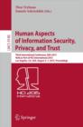 Human Aspects of Information Security, Privacy, and Trust : Third International Conference, HAS 2015, Held as Part of HCI International 2015, Los Angeles, CA, USA, August 2-7, 2015. Proceedings - Book