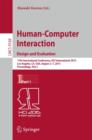 Human-Computer Interaction: Design and Evaluation : 17th International Conference, HCI International 2015, Los Angeles, CA, USA, August 2–7, 2015. Proceedings, Part I - Book