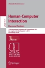 Human-Computer Interaction: Users and Contexts : 17th International Conference, HCI International 2015, Los Angeles, CA, USA, August 2–7, 2015. Proceedings, Part III - Book