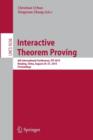 Interactive Theorem Proving : 6th International Conference, ITP 2015, Nanjing, China, August 24-27, 2015, Proceedings - Book